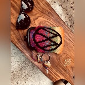 Handmade Knit NOT Officially Licensed Car Emblem Snap Coin Purse Wallet Fan Art